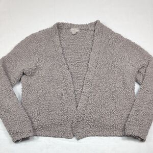 Barefoot Dreams Boucle Textured Knit Open Front Cardigan Women's‎ Size Small